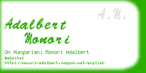 adalbert monori business card